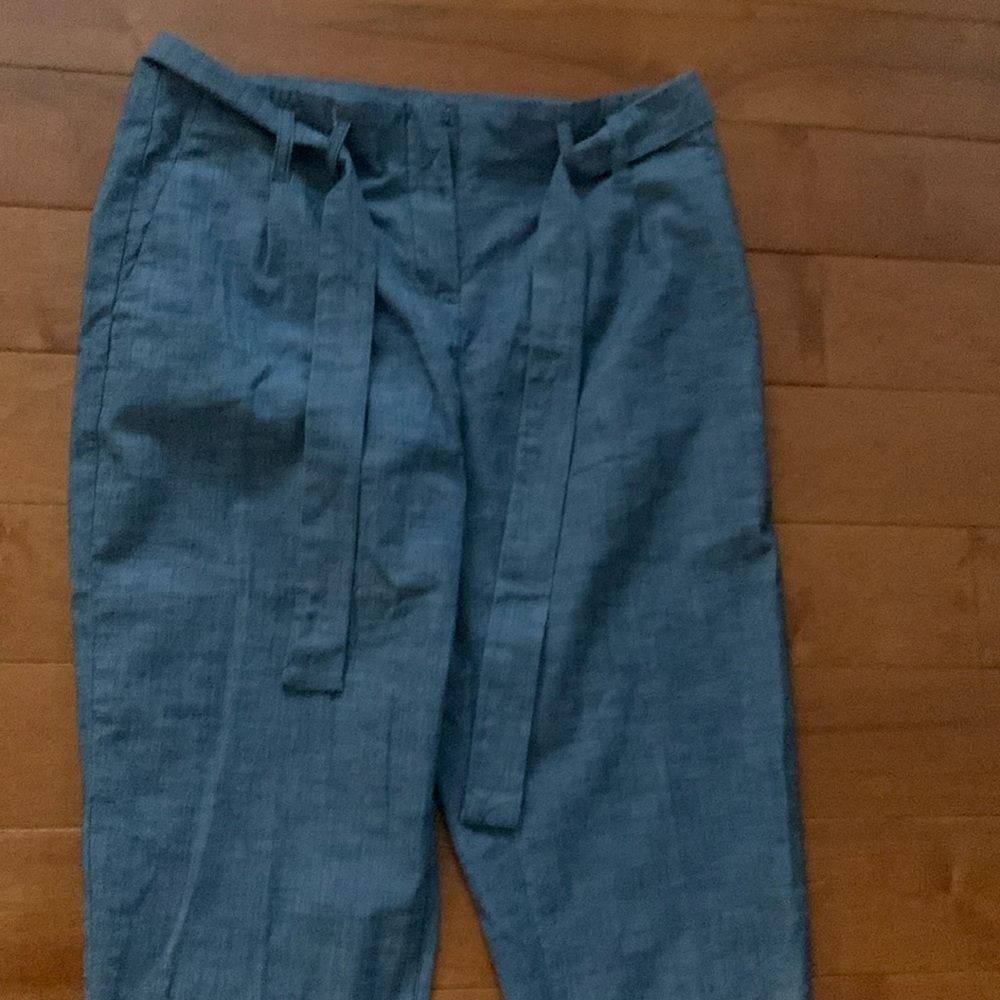 NWOT chambray high waisted pants
